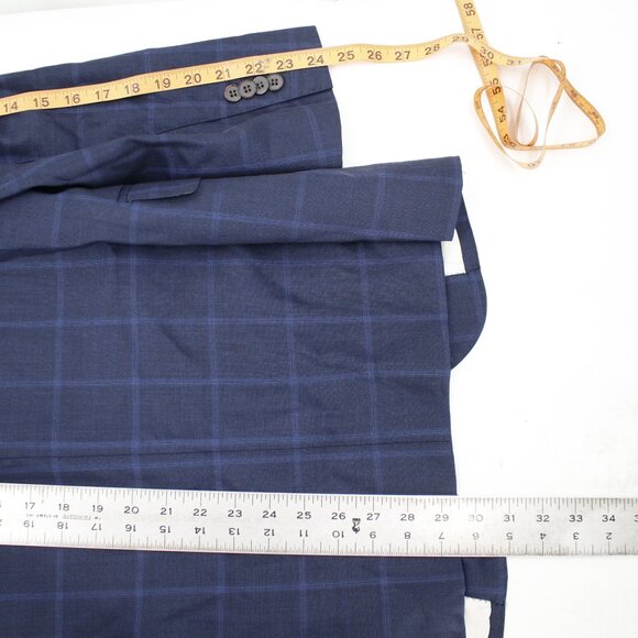 Suitsupply Sport Coat Mens 38R Lazio Slim TWo Button Plaid Pure Wool Super 110s - Picture 4 of 16